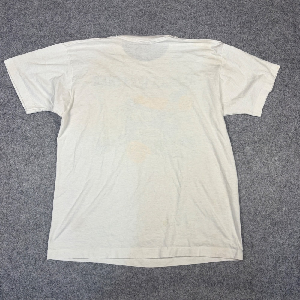Vintage 1993 Alaska Weather Graphic T-Shirt Fruit of the Loom Best White Large - Picture 7 of 8